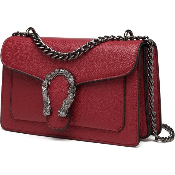 Handbags - Crossbody Bags for Women Small Handbags PU Leather Shoulder Bag Red